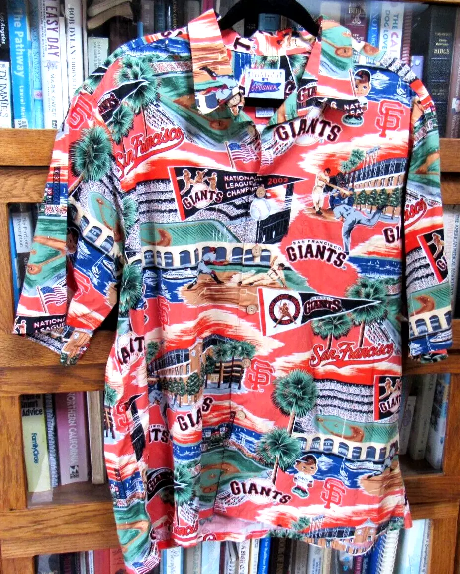 Reyn Spooner San Francisco Giants MLB Aloha Hawaiian Shirt XL Button-Up  Camp EUC