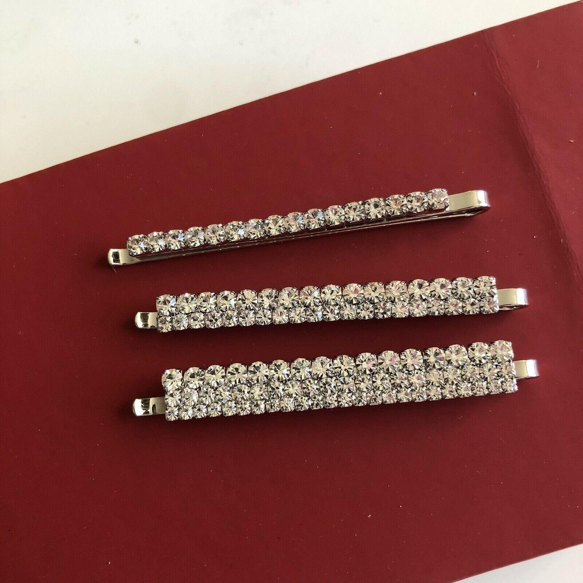 Alessandra Rich Crystal Hair Slides (clips) wedding-crystal-hair-clip-hair  main image 4