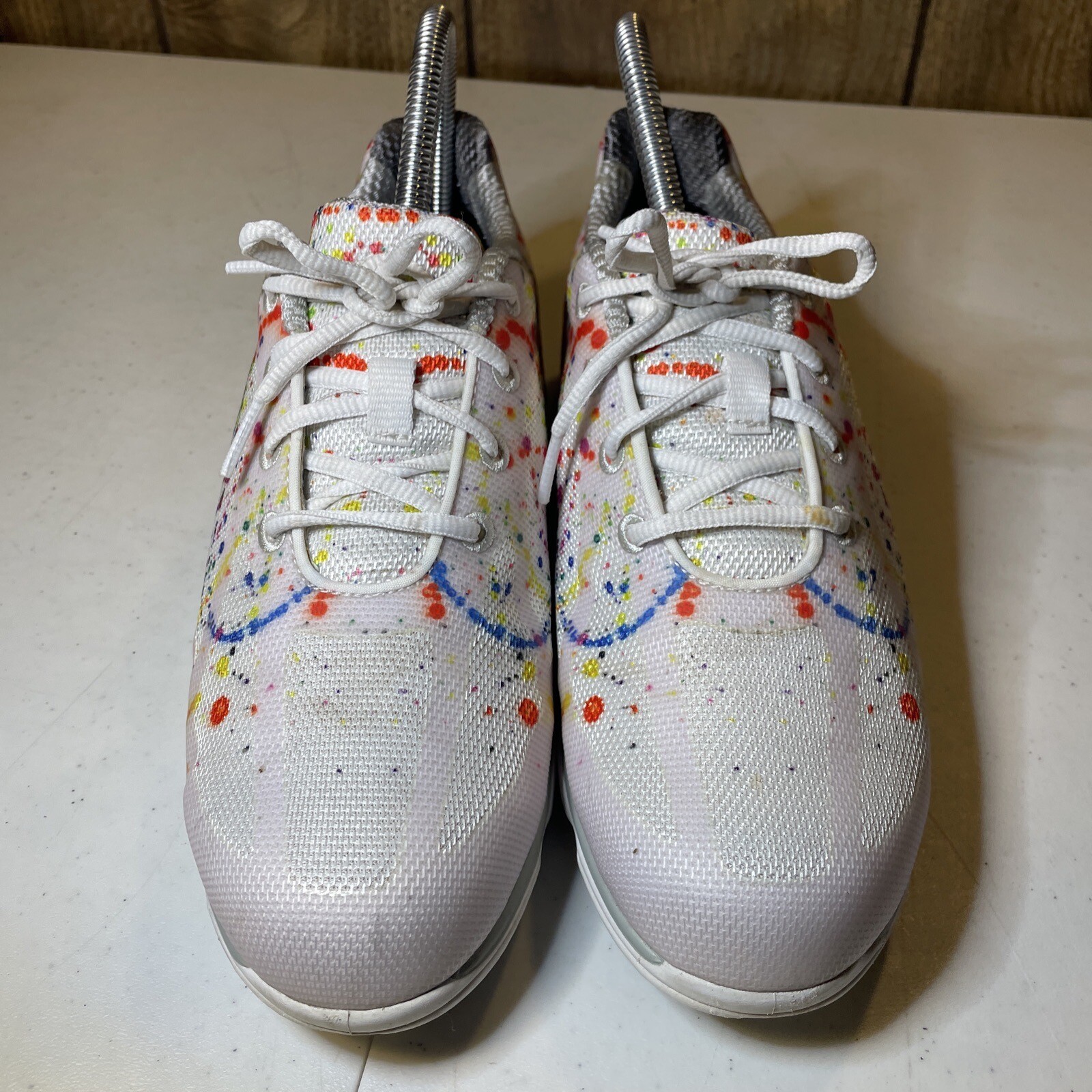 Footjoy Golf Shoes Womens 8 M Empower White Paint Spl… Gem