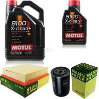 Mann Inspektionspaket 6L Motul 8100 X-Clean+ 5W-30 FüR Vw Golf Iii 1.9 Tdgtd