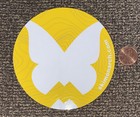 SKI Monarch SKIING Snowboard STICKER Decal SALIDA Colorado CO Butterfly YELLOW
