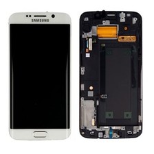 DISPLAY LCD SAMSUNG GALAXY S6 EDGE BIANCO TOUCH SCREEN GH97-17162B GH97-17334B