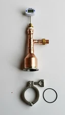 Moonshine Still Kit Beer Keg  w/ thermometer 2" x 1/2 Copper Tri Clamp Gasket 
