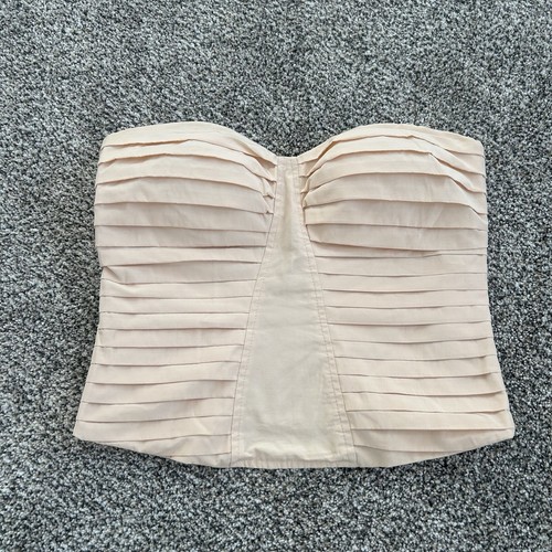 Silence And Noise Urban Outfitters Layered Corset Top Bustier Light Pink Size M