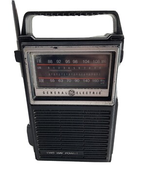 Vintage GE Portable Radio AM/FM Model 7-2800B Two Way Power General ...