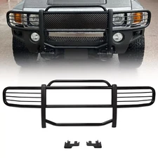 For 2006-2011 Hummer H3 Brush Grill Grille Guard in Black Brush Bumper