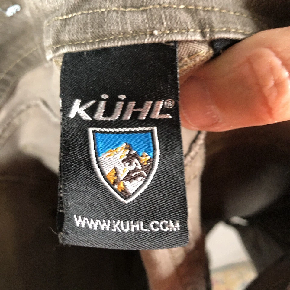 Falda Kuhl Mujer 8 Verde Oliva Jean Denim Senderismo Aire Libre Informal Rendimiento Foto 3 de 4