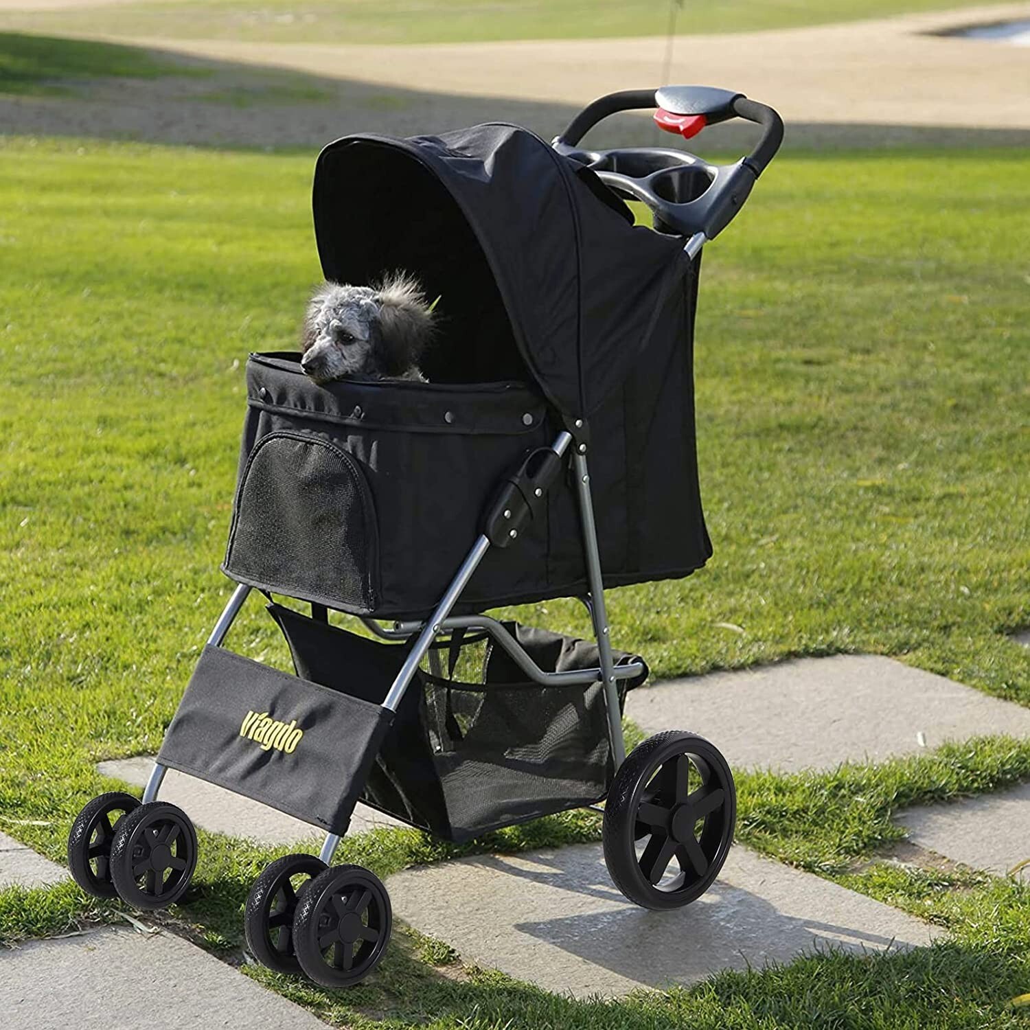 Pet Stroller for Small Medium Dog/Cat Dog Stroller 4 Wheel Dog Jogging
