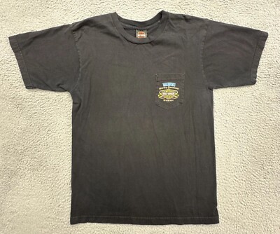 Harley-Davidson Motorcycles Mens L Made In USA Black Pocket T