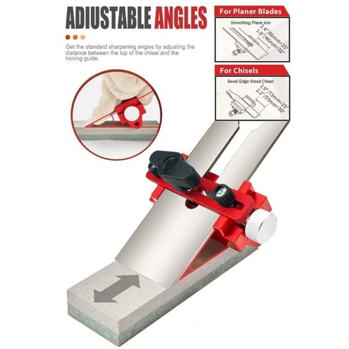 Honing Guide Sharpening Jig, Clamping Planer Honing Guide for Chisels and Planes - Picture 4 of 6