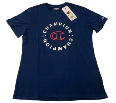 Champion Womens Graphic Short Sleeve T-Shirt Navy