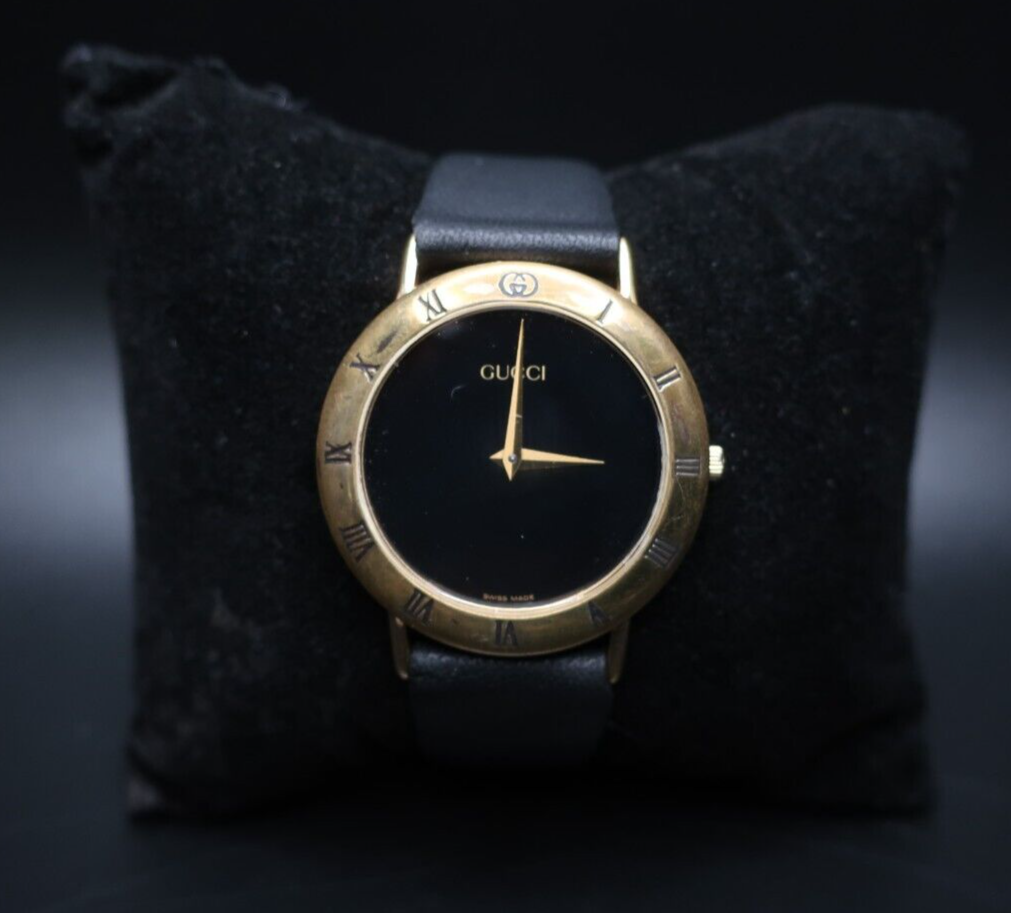 Gucci 3000M 18K Gold Plated Men's Watch (A371) | eBay