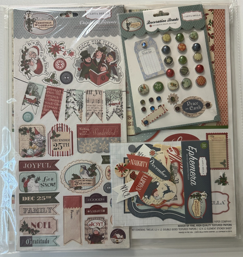 Carta Bella 12 x 12 Scrapbook Kit-Variations-Practically Perfect, Snow Fun, More - Picture 3 of 42
