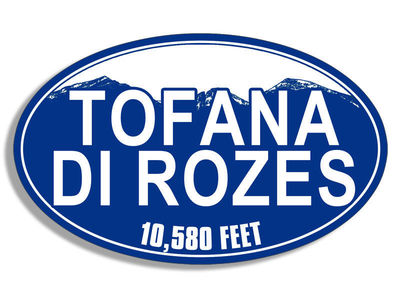 8cm 2x sticker decal laptop Tofana Di Rozes Italy blue mountain f3078