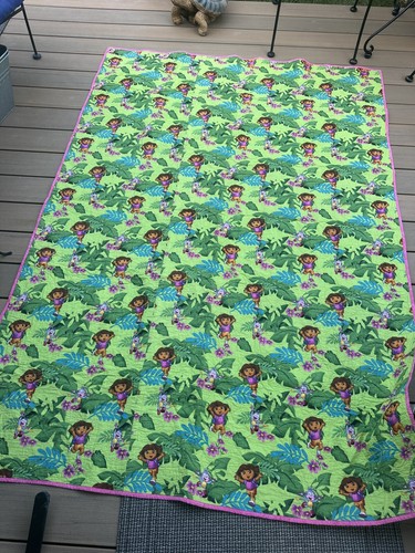 Dora The Explorer Reversible Twin Comforter Bedspread 81x56 - Picture 4 of 15