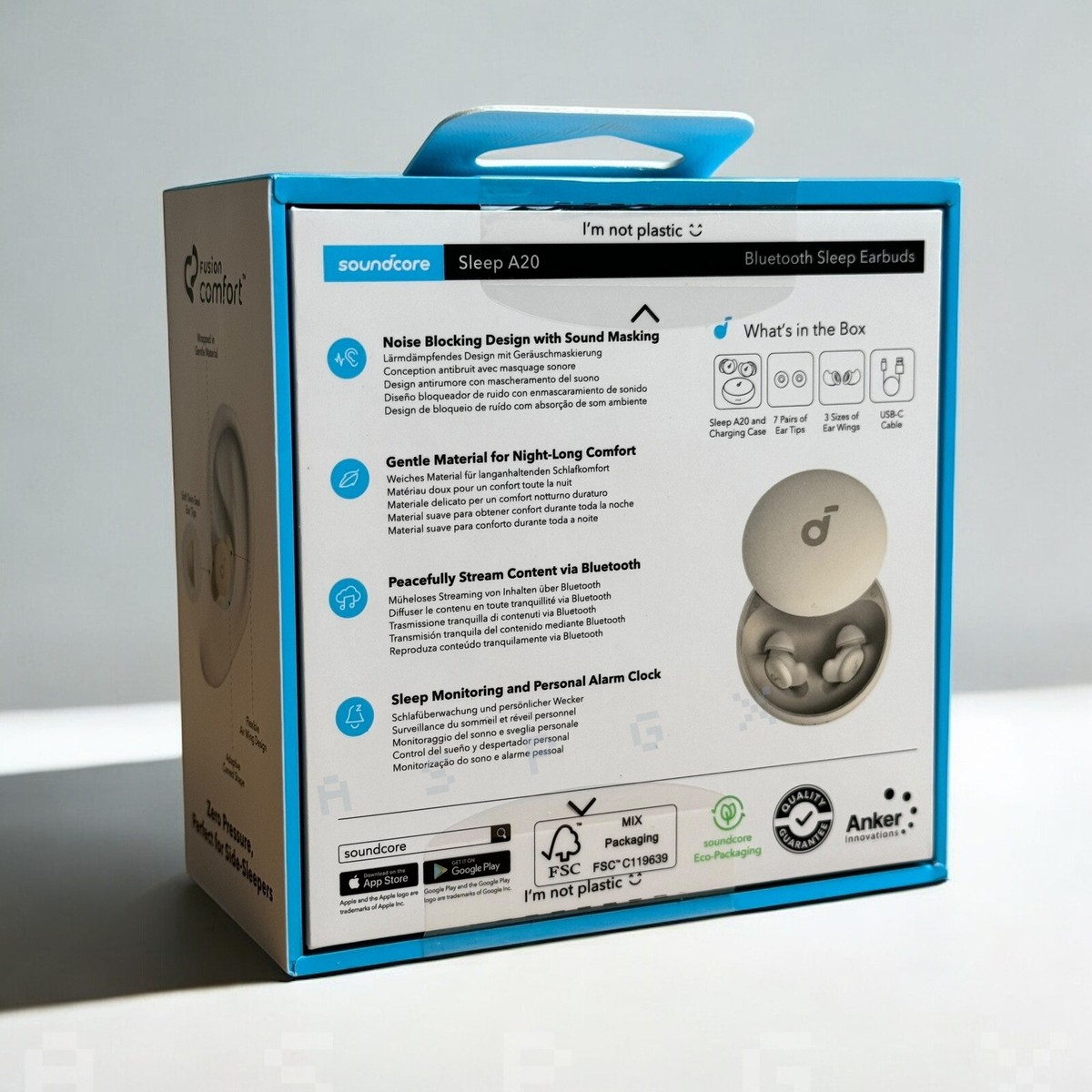 Anker Soundcore Sleep A20 Earbuds Noise Blocking Sleep