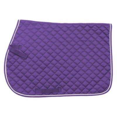 Equiroyal Purple Quilted Square Cotton Saddle Pad horse tack equine 30-985