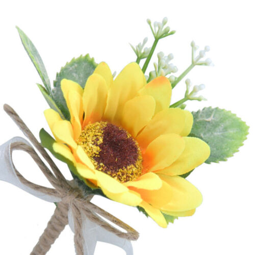 Sunflower Corsage Bride Clothes Breastpins mode Wedding Brooch Bridegroom