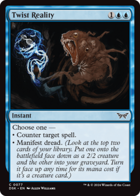 x4 Twist Reality DSK Duskmourn MTG 77 COMMON M/NM 4x x4 Twist Reality DSK Duskmourn MTG 77 COMMON M/NM 4x