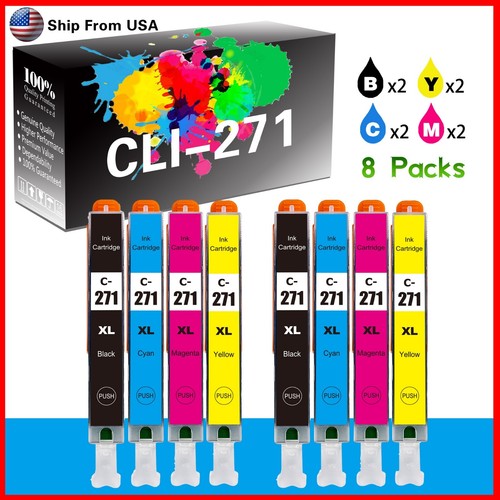 10 PK Nuova Cartuccia Di Inchiostro PGI270XL CLI271XL Per PIXMA - Foto 3