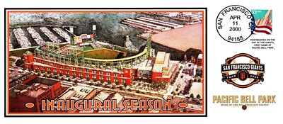 San Francisco Giants Pacific Bell Park  2000 Inaugural Season FDC