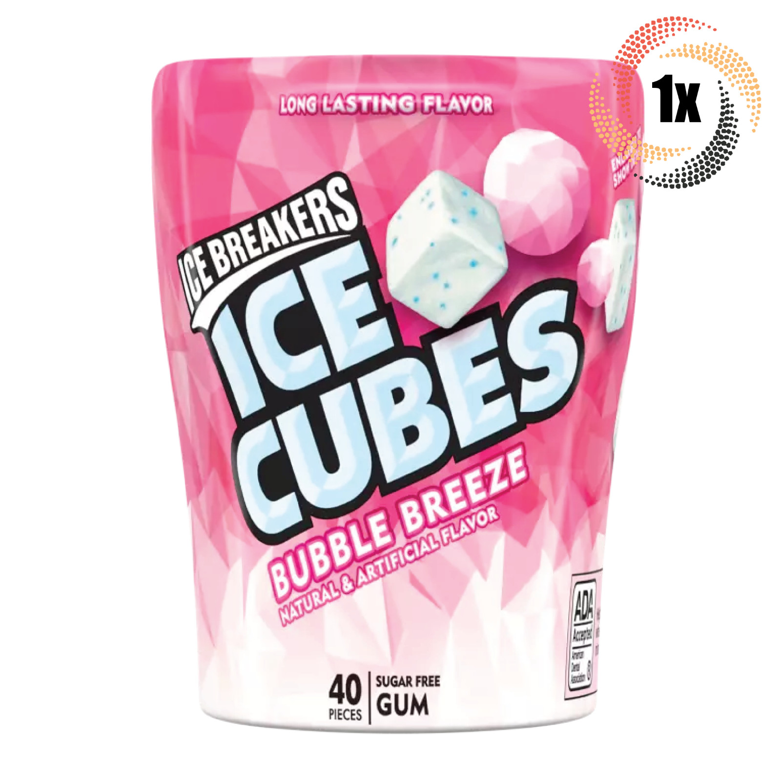 1x Bottle Ice Breakers Bubble Breeze Flavor Ice Cubes 40 Pieces Per Bottle 2190₽