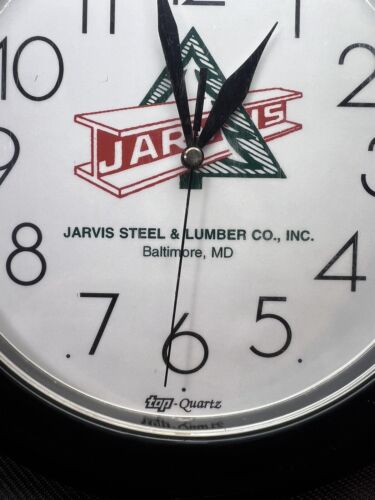 JARVIS Steel and Lumber Baltimore MD Wall Clock Advertising - TOP Quartz - Picture 2 of 3