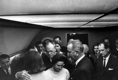 8x10 Print LBJ's Inauguration Jackie Kennedy Airforce One 1963