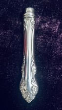 Silverplate Makeup Brush Holder Heavyweight Victorian Style Vintage