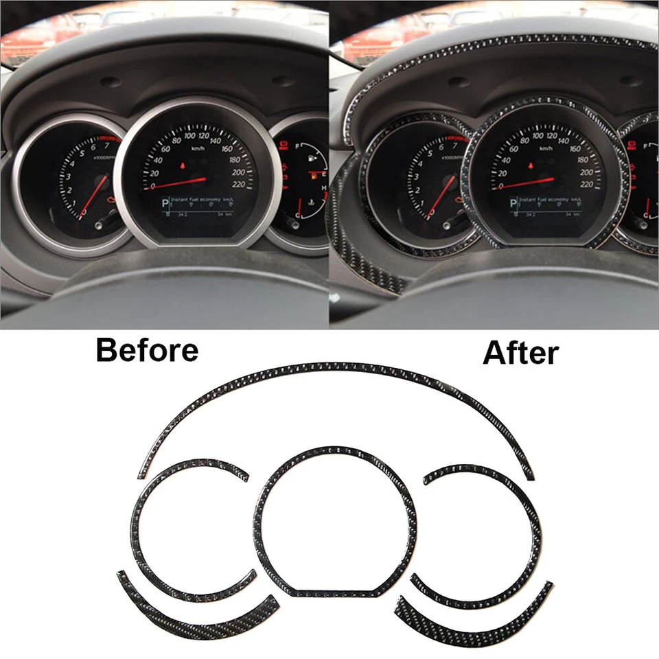 53Pcs Carbon Fiber Full Interior Kit Cover Trim For Suzuki Grand Vitara 2006-13 - Imagem 4 de 4