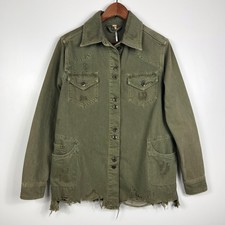 People Moonchild Distressed Denim Shirt 