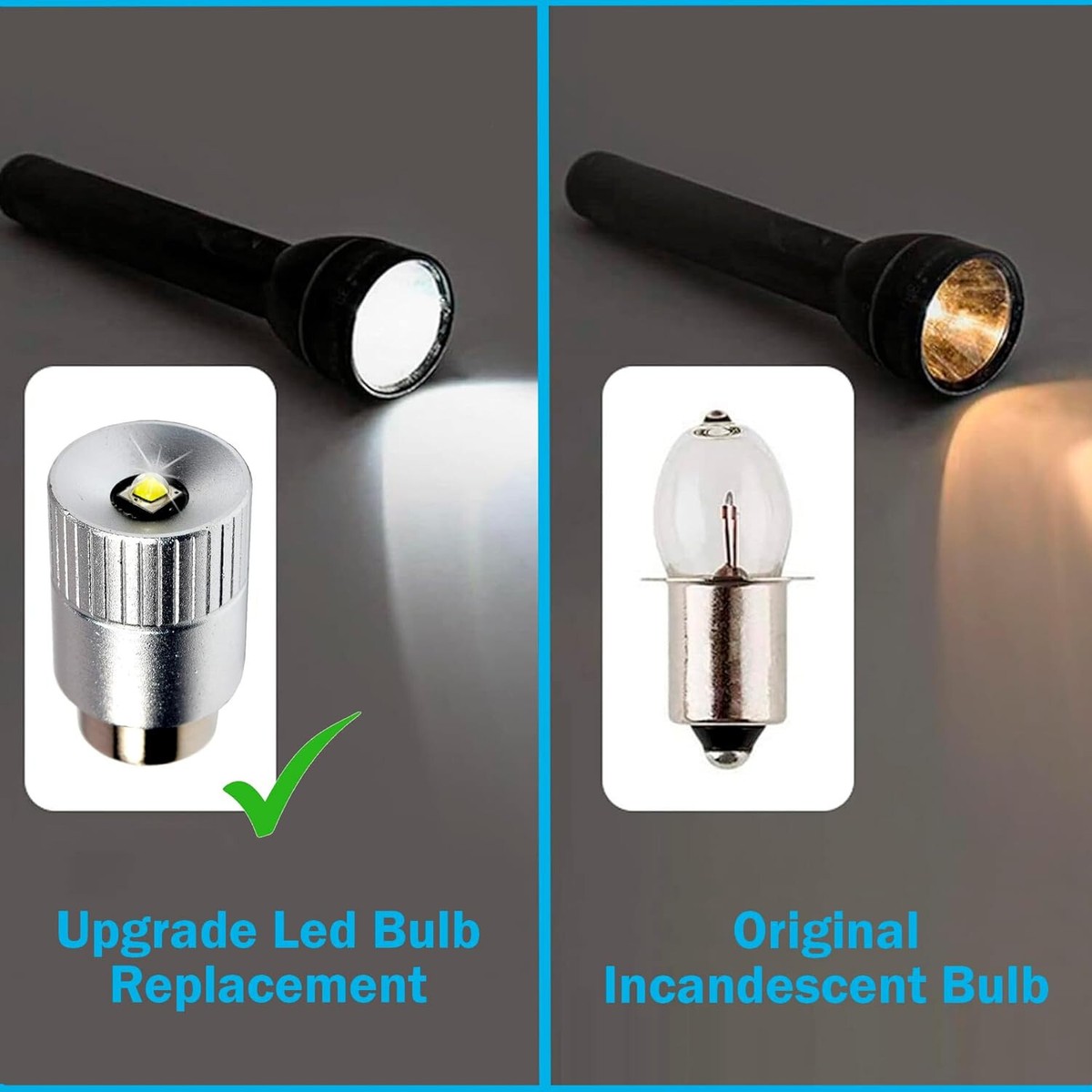 Ampoule LED Ultra Lumineuse 300LM 3W Pour Maglite 2D/3D/2C/3C - HQRP