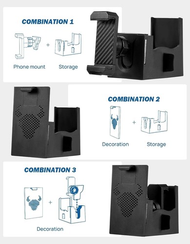 Cubby Phone Mount Cubby Storage Compatible with Ford Maverick 2024 2023 2022 Tru - Picture 2 of 8