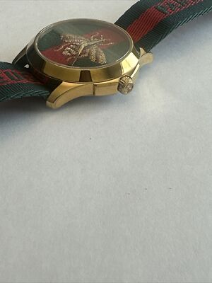 Gucci Ya126487A G Timeless Watch Wristwatch Quartz Bee