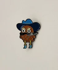 Cute And Deadly Friends Western Pals Cowboy Owl with Knife Pin