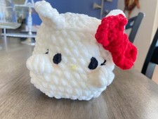 Hello Kitty Cube Crochet Plush Plushie Amigurumi All proceeds for dog shelters 