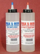 5 Minute Epoxy Glue -High Strength,Toughened, Waterproof 32 Oz Kit With Tip Caps
