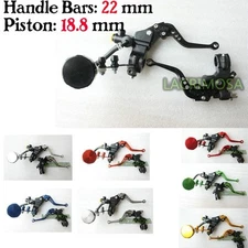 18.8mm Front hydraulic Brake Master Cylinder & cable Perch with Fluid Reservoirs