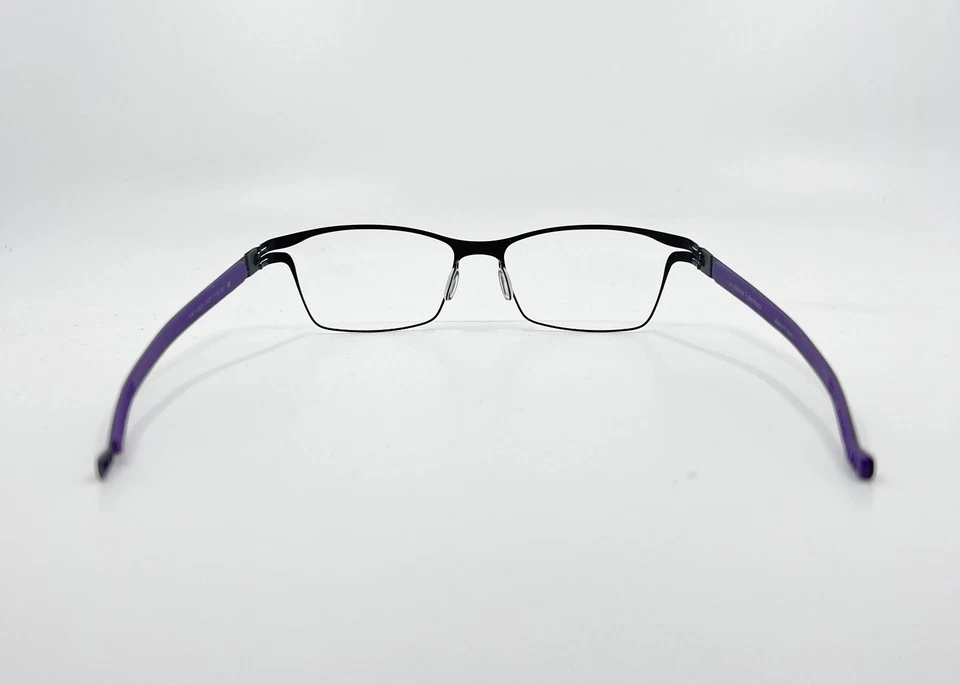Prodesign Denmark Eyeglasses 6141 6031  Black Purple Screwless Hinge 53-17-135 - Image 4 of 4