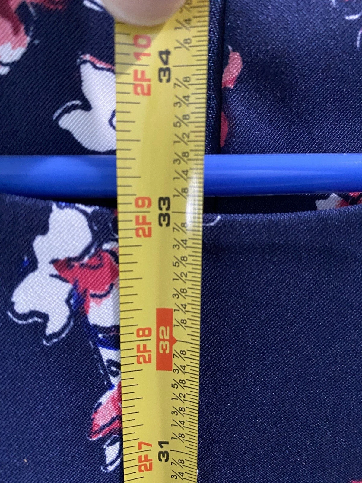 Abito ALYX Navy floreale lunghezza ginocchio taglia 6 acquerello fiori preppy ospite matrimonio