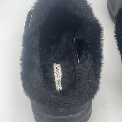 Clarks Slip on shoes ,clogs, faux fur lined, Women's size 9, Roseville Black - Picture 5 of 15