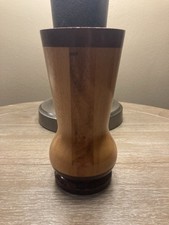 Artist Signed, Numbered And Dated Hand Turned Wooden Vase Don Maddox 04 242