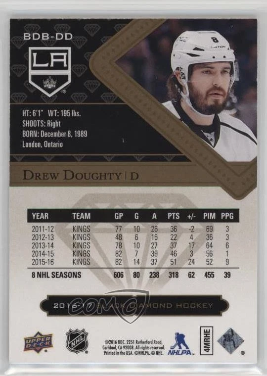 2016-17 Upper Deck Black Diamond /249 Drew Doughty #BDB-DD - Image 2 of 2