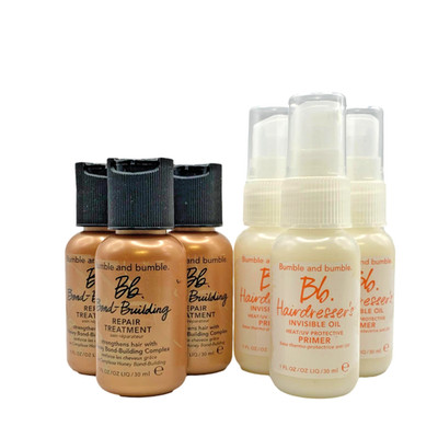 6x Bumble & Bumble Bond Repair Treatment & Invisible Oil 30ml each Travel Size