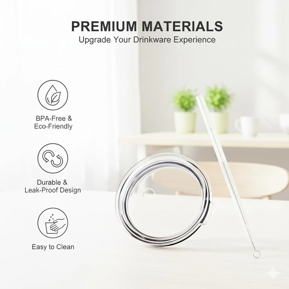 Tapa a prueba de derrames con pajita para 30 OZ Rambler, vaso, taza Ozark Trail y O Foto 4 de 4