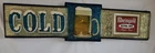 Vintage Rheingold Extra Guide Lager Beer Cold Blue Crystal Style Sign 32" x 7"