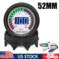 2" 52mm Digital Racing Air Fuel Ratio Gauge With Narrowband O2 Oxygen Sensor