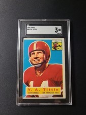 1956 TOPPS #86 YA TITTLE SGC 3 VG 49Ers HOF