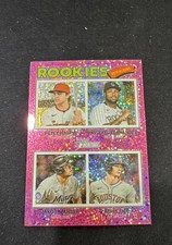 2026 Topps Heritage - Quad Rookies Yanquiel Fernandez, Petey Halpin, Jakob...