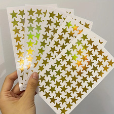 5Pcs Colored Star Stickers - Perfect for DIY Crafts, Planner Decorations, and Jo